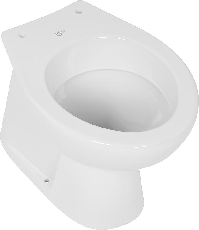 Stand-Tiefspül-WC Heleurovit, Abgang innen senkrecht