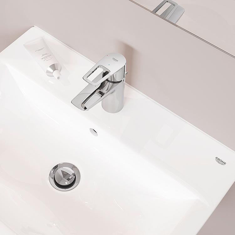 Grohe Waschtischmischer Bauloop S-Size, Mittelstellung kalt