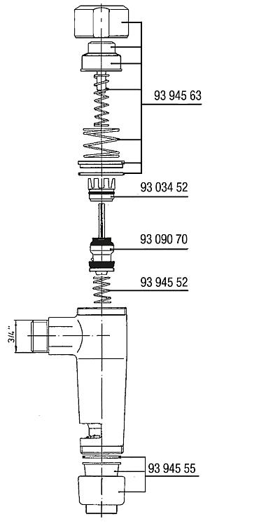 Benkiser WC-Druckspüler Typ 880 Twimat