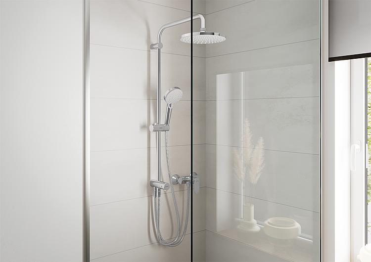 Hansgrohe Brause-System Vernis Blend Showerpipe 200 1jet Reno