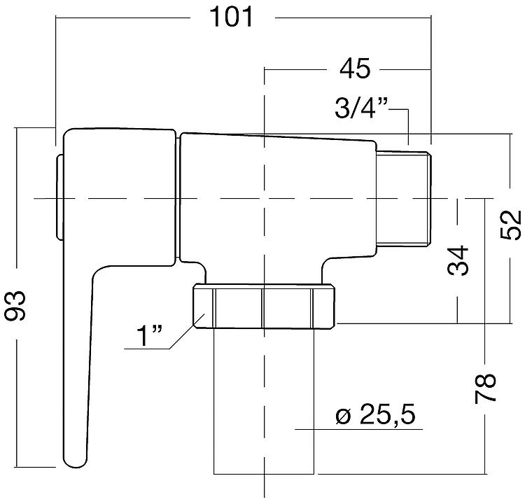 Benkiser WC-Spülventil Typ 810