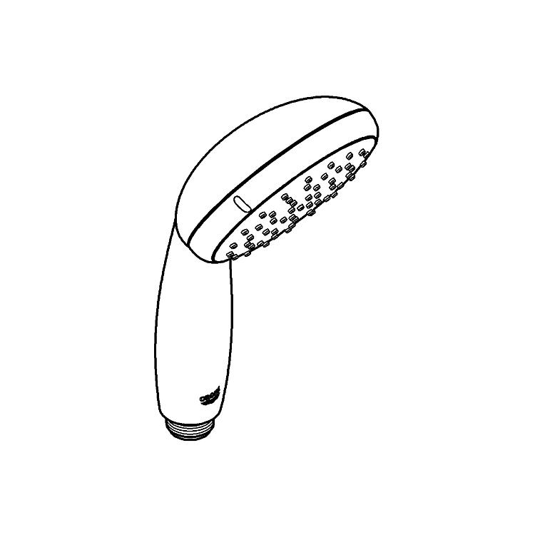 Grohe Handbrause Tempesta 100, 2 Strahlarten