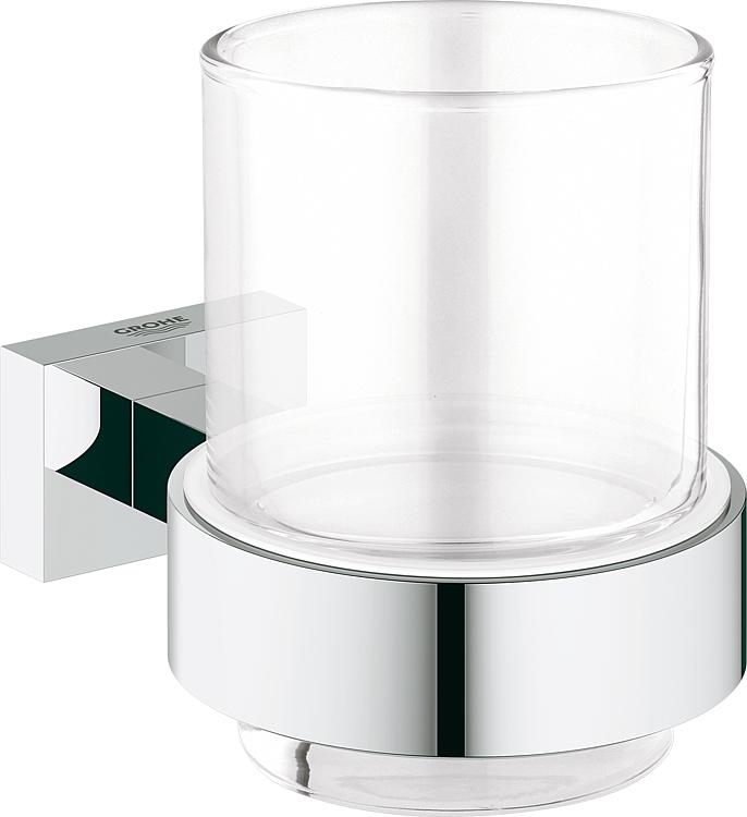 Grohe Glas mit Wandhalter Essentials Cube