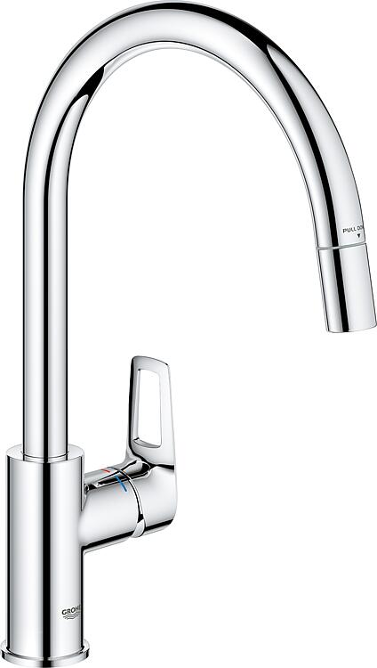 Grohe Spültischmischer Bauloop, mit herausziehbarem Auslauf