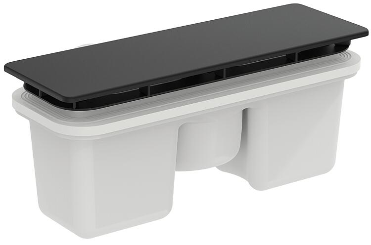 Ablaufventil Ultra Flat New, schwarz