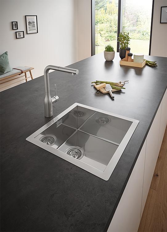 Grohe Edelstahlspüle K700 mit 1 Becken