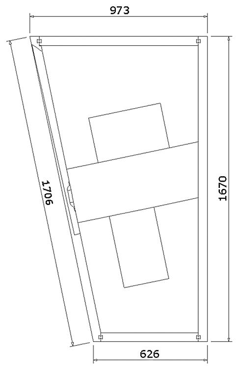 Zubehör-Wannenträger für Einbauwanne Hellago L