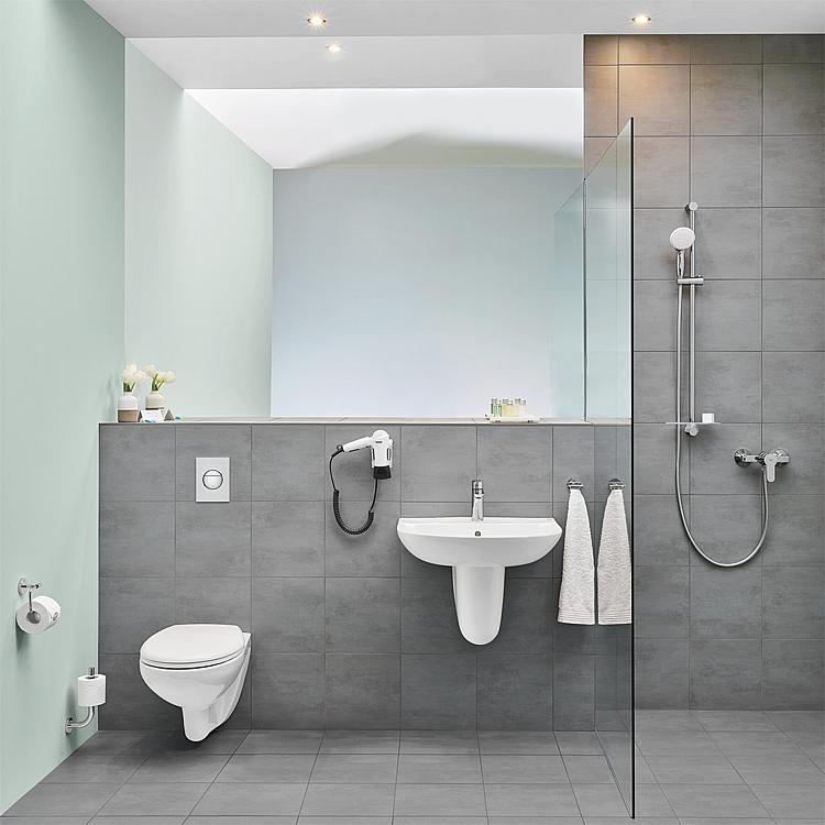 Grohe WC-Sitz Bau, Softclose weiß Edelstahlscharniere