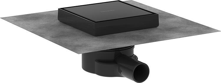 Hansgrohe Duschrinne RainDrain Point Komplettset schwarz matt rückseitig befliesbar