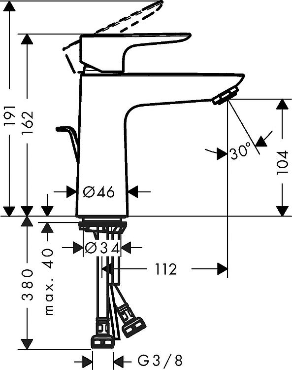 Hansgrohe Waschtischmischer Talis E 110