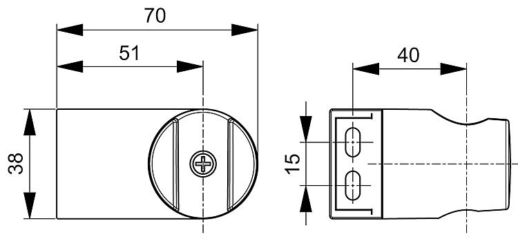 Brausehalter Heldeal Cube
