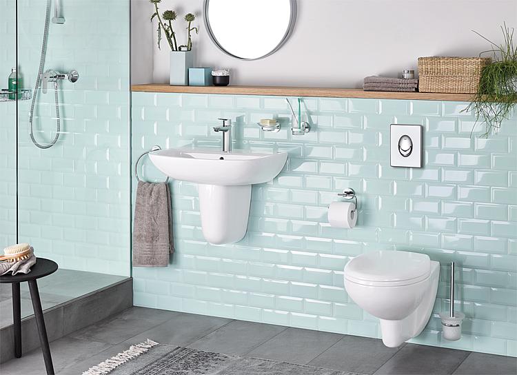Grohe Combi-Pack Bau Keramik spülrandlos, softclose