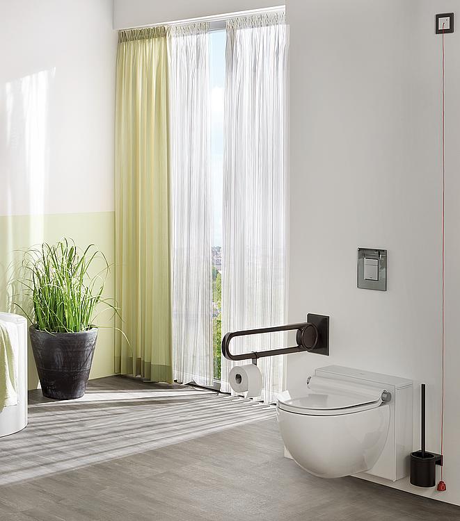 Normbau Papierrollenhalter Cavere für Stützgriffe