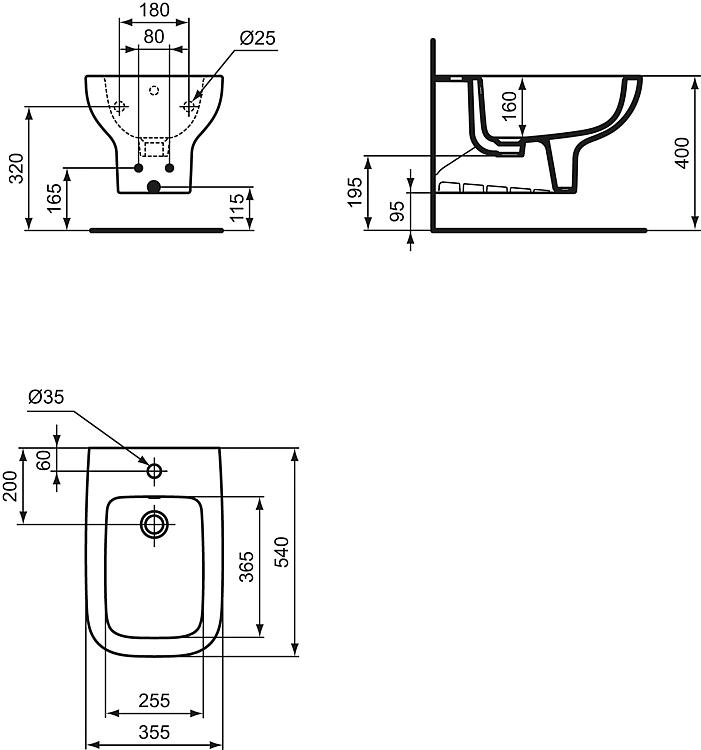 Wand-Bidet Helilife