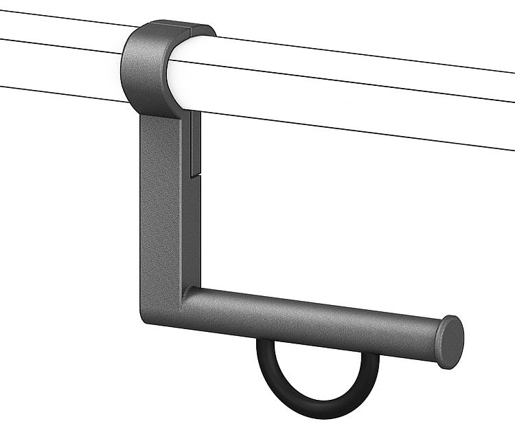 Normbau Papierrollenhalter Cavere für Halte- Winkelgriffe