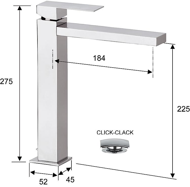 Waschtischmischer Helkline L