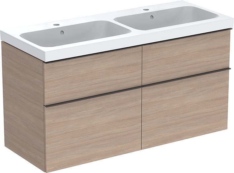 Geberit Doppelwaschtisch iCon, 1200 mm