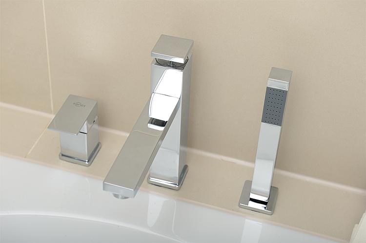 3-Loch Wannenrandmischer-Set Helkline
