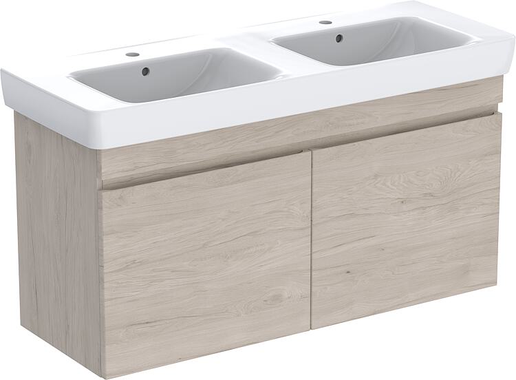 Geberit Doppelwaschtisch Renova Plan, 1300 mm