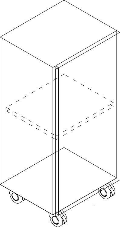Rollcontainer Helela, Korpus schwarz, 880 mm Höhe