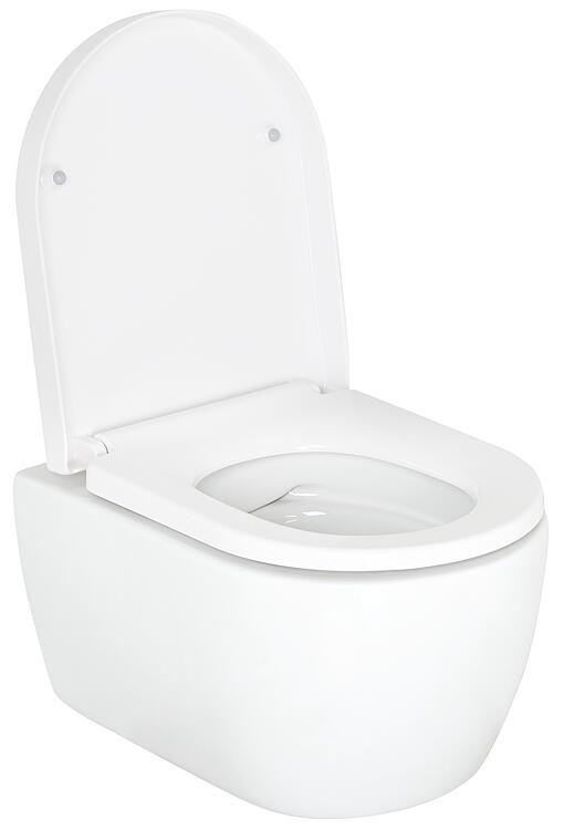 Wand-Tiefspül-WC Helaksai, spülrandlos