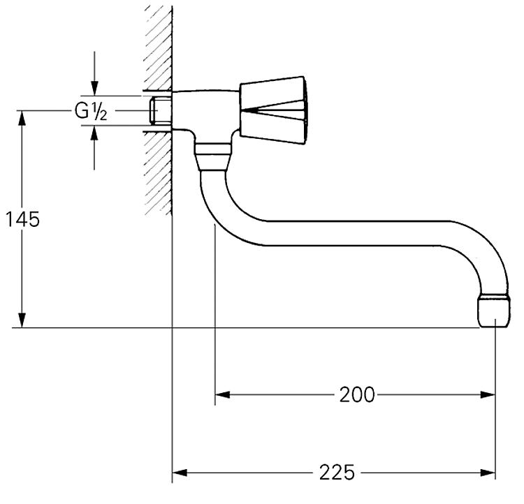 Grohe Wandauslaufventil Costa