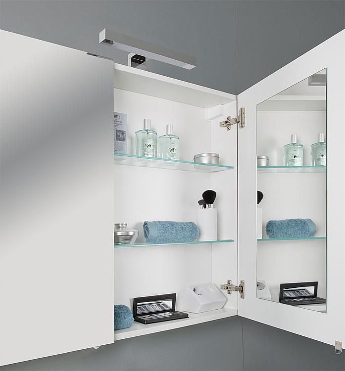 Spiegelschrank Helegan mit LED-Beleuchtung