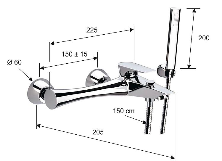 Wannenmischer-Set Heldiva