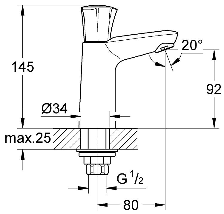 Grohe Standventil Costa