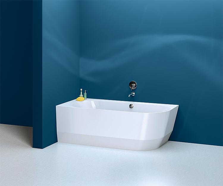 Laufen Eck-Badewanne Marbond