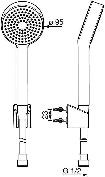 Hansa Handbrause-Set HansaBasicjet