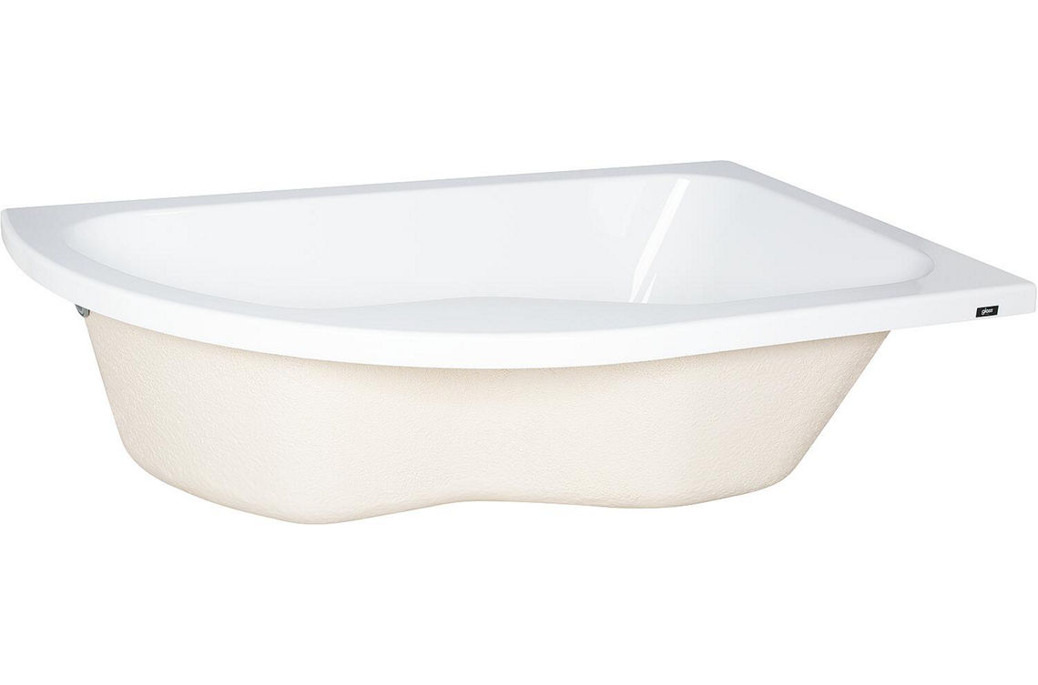 Eck-Badewanne-Helandelle, Rundung links