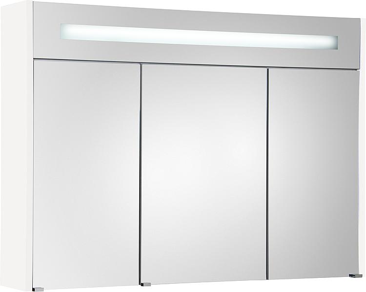 Spiegelschrank mit beleuchteter LED-Zierblende, 1050 mm Breite