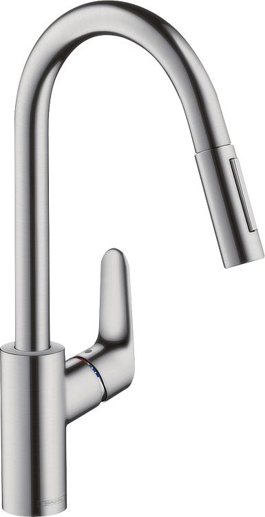 Hansgrohe Spültischmischer Focus 240 mit herausziehbarer Geschirrbrause und System sBox