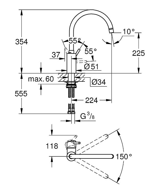 Grohe Spültischmischer Concetto
