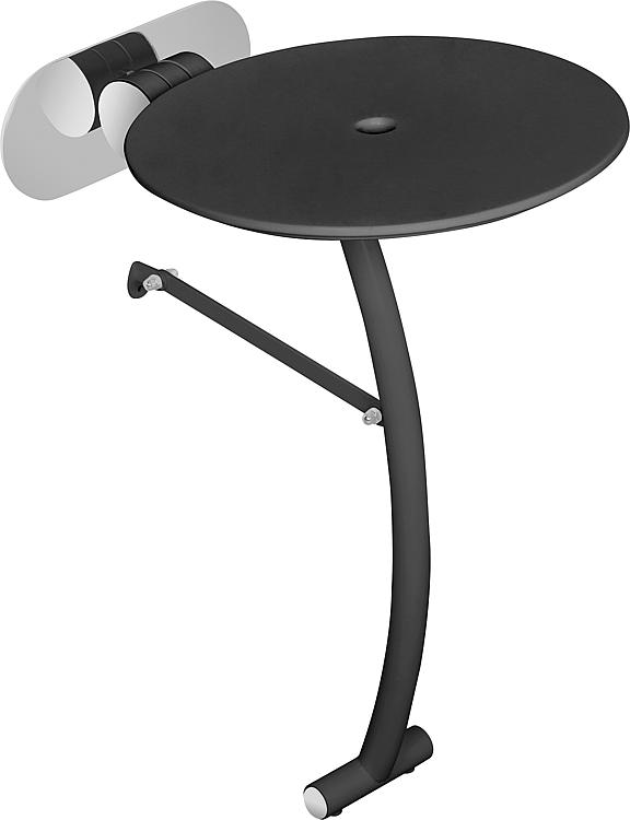 Duschklappsitz Helelida, rund mit Stützfuß