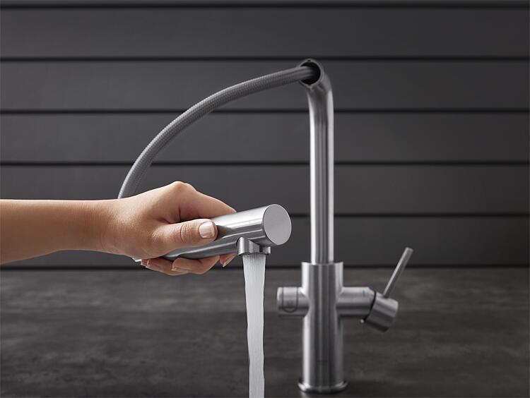 Grohe Spültischmischer Blue Home Starter Kit, mit herausziehbarem Auslauf