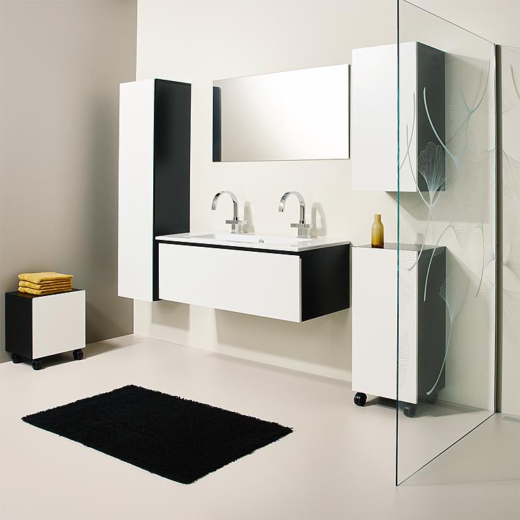 Hochschrank Helela, 800 mm Höhe, Korpus schwarz
