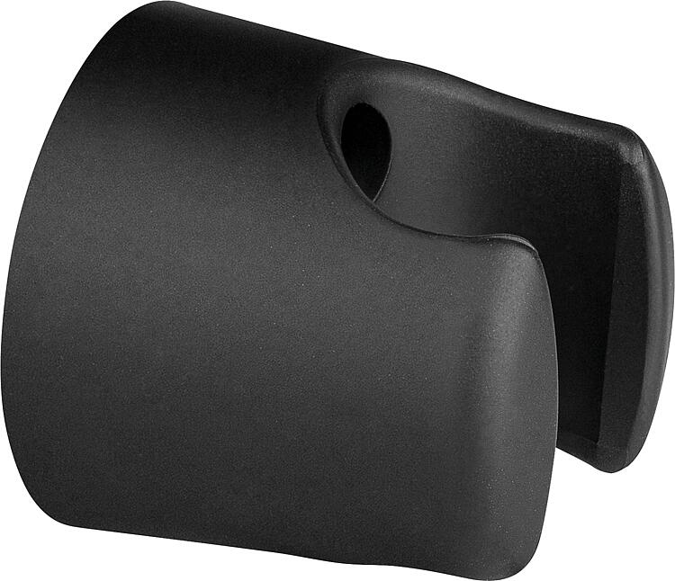 Brausehalter Kunststoff , schwarz