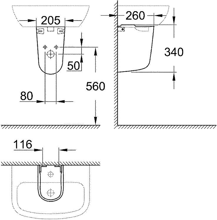 Grohe Halbsäule Bau Keramik
