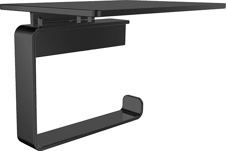 Emco Papierhalter Loft mit Ablage, schwarz
