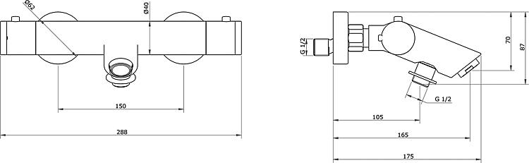 Wannenthermostat Heldali
