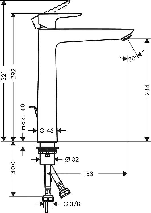 Hansgrohe Waschtischmischer Talis E 240