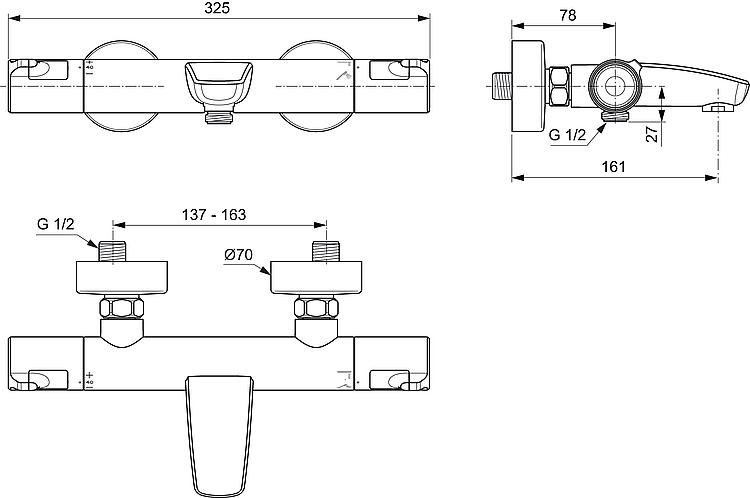 AP-Wannenthermostat Helceratherm T50