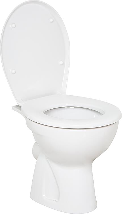 Stand-Tiefspül-WC Heleurovit, Abgang außen waagerecht