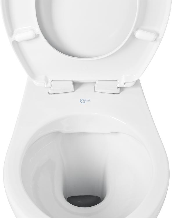 Wand-Tiefspül-WC Combi-Pack Heleurovit, spülrandlos