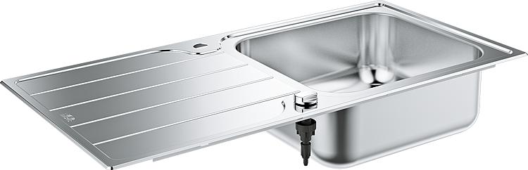 Grohe Edelstahlspüle K500 mit 1 Becken reversibel