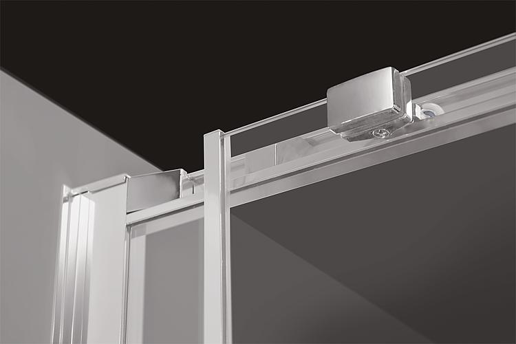 Nischentür Heleloa 2.0, 1 Schiebetür und 1 Glas-Fixteil