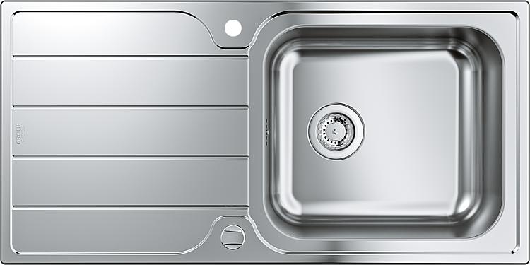 Grohe Edelstahlspüle K500 mit 1 Becken reversibel