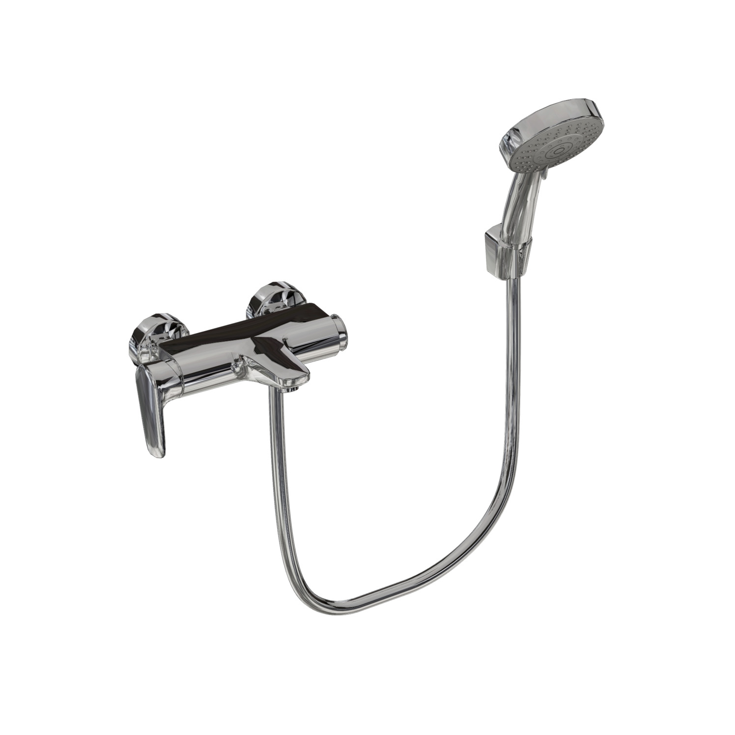 Badewannen-Zubehörset Derby Style mit Wandbrausehalter